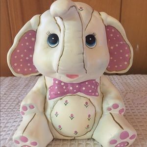 Hand Painted Lefton Ceramic Elephant Coin Bank